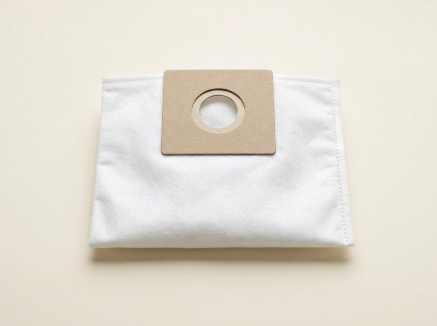 Sac d’aspirateur blanc neuf avec collerette en carton